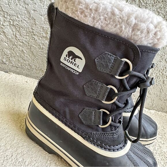 Sorel children’s yoot pac to boot fur winter children’s Sz 1 unisex - Picture 2 of 12